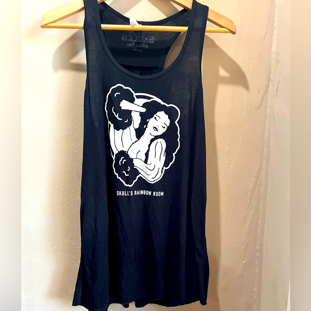 Famed Skull’s Rainbow Room in Nashville Tank Top, Black, Size XXL